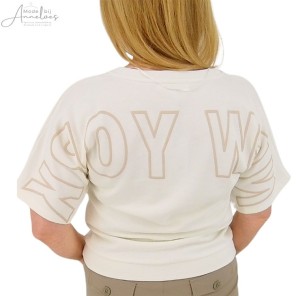 Enjoy Pullover KM New York Ecru Zand